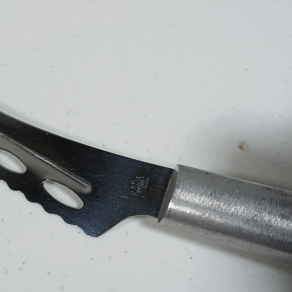 Rada Cutlery Cheese Knife Silver Serrated Slicing Tool